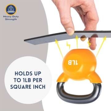 Kraftex Magnetic Tape [5pk, 1ft x 160mil] Magnet Strips with Adhesive Backing. Heavy Duty and Strong Magnet Tape for Crafts, Mounting Tools and DIY. Magnetic Strips with Super Sticky Back