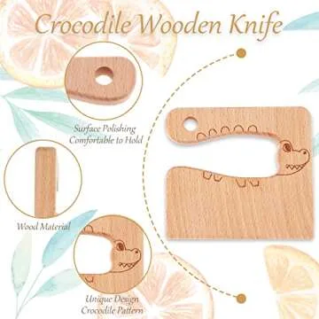Kids Safe Wooden Knives Set - Perfect for Young Chefs