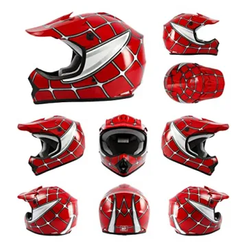 Stylish TCMT Youth & Kids Motocross Offroad Helmet with Goggles & Gloves