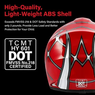 TCMT Youth Motocross Helmet & Goggles - Fun & Safe for Kids