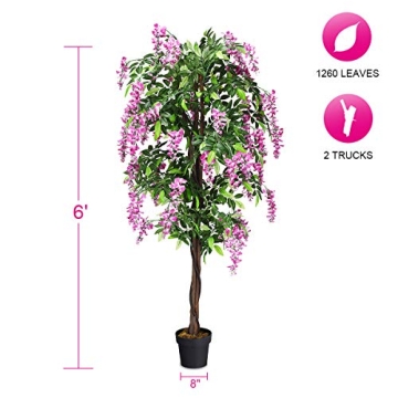 Stunning SAFEPLUS 6ft Ficus Artificial Trees for Any Space
