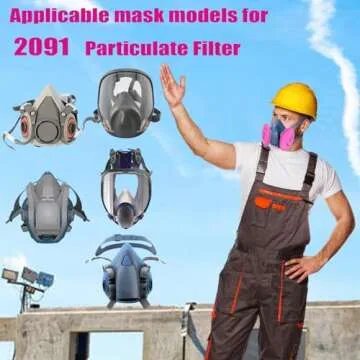 10 PCS 2091 Respirator Filters for Dust & Particles