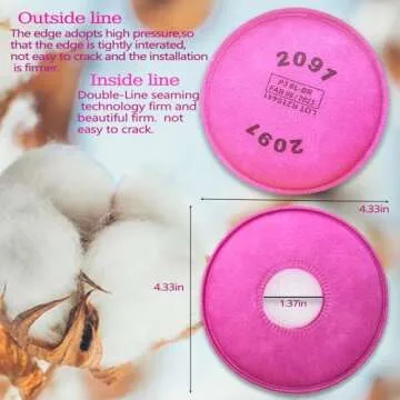 10 PCS 2091 Respirator Filters for Dust & Particles