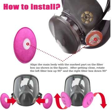 10 PCS 2091 Respirator Filters for Dust & Particles