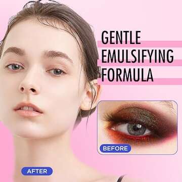 BEPHOLAN Cluster Lash Glue Remover 100ml, DIY Eyelash Extension Remover, Bond & Seal Adhesive Professional & Self Use, for Sensitive Eyes, Eye Makeup & Mascara Remover