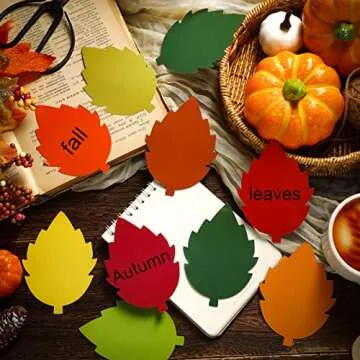 108 Pcs Fall Leaf Cutouts for Classroom Decor and Crafts