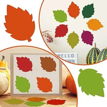 108 Pcs Fall Leaf Cutouts for Classroom Decor and Crafts