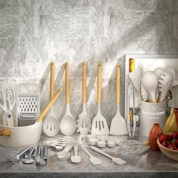 Umite Chef 34PCS Silicone Cooking Utensils Set