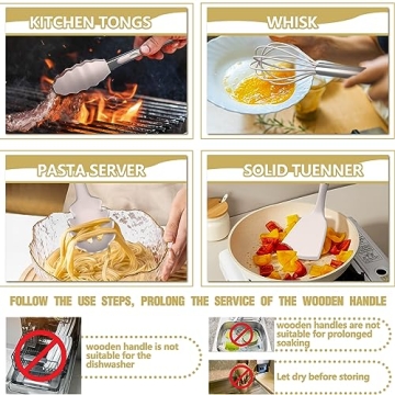 Umite Chef 34PCS Silicone Cooking Utensils Set