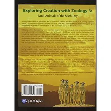 Exploring Creation with Zoology 3: Land Animals of the Sixth Day (Young Explorer Series) - A Compreh...