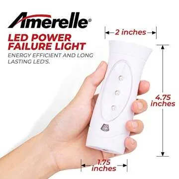 Amerelle LED Emergency Lights for Home, 2 Pack