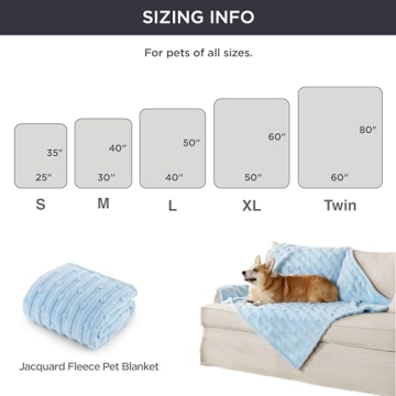 Bedsure Dog Blanket - Soft Fluffy Coral Fleece for Pets