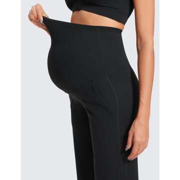 CRZ YOGA Butterluxe Maternity Wide Leg Pants with Pockets