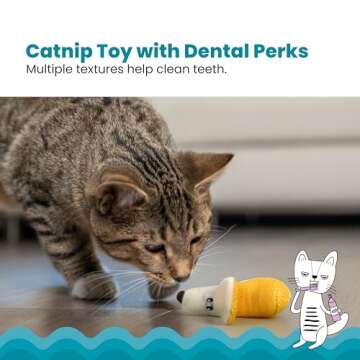 Petstages Dental Banana Catnip Cat Chew Toy - Engage & Entertain