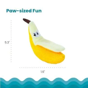 Petstages Dental Banana Cat Chew Toy for Dental Care