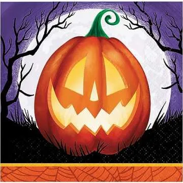 Halloween Party Supplies for 16 - Fun Pumpkin Designs
