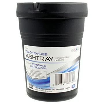 Smokeless Ashtray - Custom Accessories 93365D Black