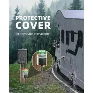 RV Surge Protector 50 Amp, 16000J Surge Protection RV Circuit Analyzer, Automatic Protect RV Electrical System with Waterproof Cover, RV Plug Electrical Adapter Protector for Camping, Travel Trailers