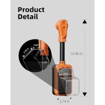 RV Surge Protector 50 Amp, 16000J Surge Protection RV Circuit Analyzer, Automatic Protect RV Electrical System with Waterproof Cover, RV Plug Electrical Adapter Protector for Camping, Travel Trailers