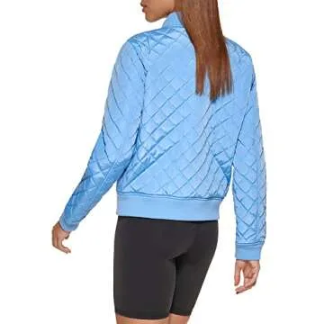 Levi's Women's Diamond Quilted Bomber Jacket Blue