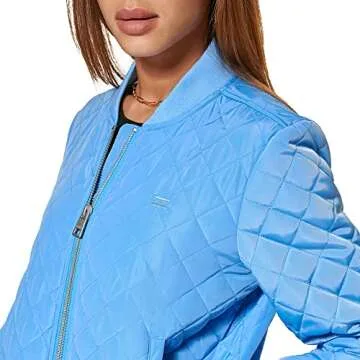Levi's Women's Diamond Quilted Bomber Jacket Blue