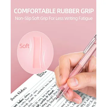 Nicpro 13-Pack Pastel Gel Ink Pen Set with Case