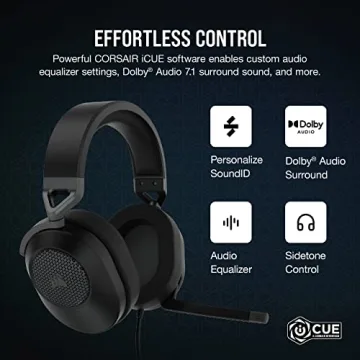 CORSAIR HS65 SURROUND Wired Gaming Headset - Dolby Atmos