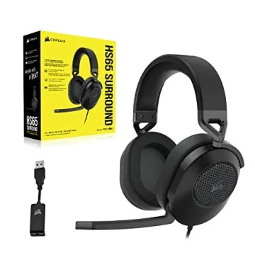 CORSAIR HS65 SURROUND Wired Gaming Headset - Dolby Atmos