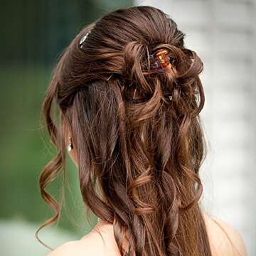 JANYUN 48 Pcs Small Mini Hair Claw Clips Hair Clamps for Women Girl's Hair (Black Brown)