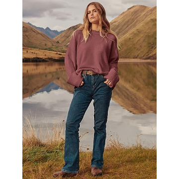 Cozy ANRABESS Women's Oversized Fuzzy Knit Sweater