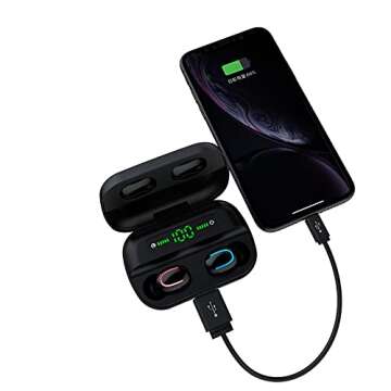 SuperEQ Q2 Pro Wireless Noise Cancelling Earbuds - 40H Play Time & Deep Bass