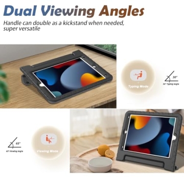 Durable LTROP Kids iPad Case with Stand and Handle