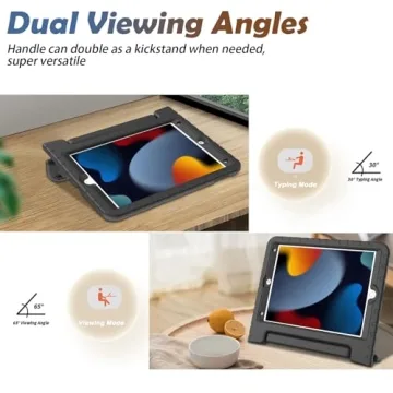 Durable LTROP Kids iPad Case with Stand and Handle