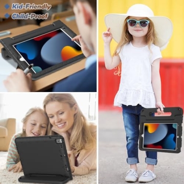 Durable LTROP Kids iPad Case with Stand and Handle
