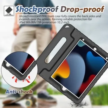 Durable LTROP Kids iPad Case with Stand and Handle