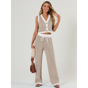 Trendy Women's Two Piece Lounge Set for Spring-Summer