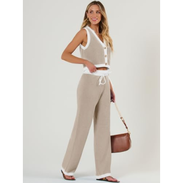 Trendy Women's Two Piece Lounge Set for Spring-Summer