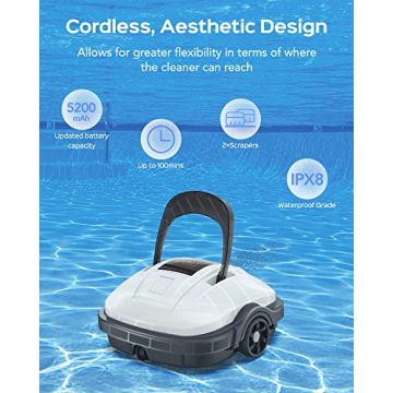 WYBOT Osprey 200Max Cordless Pool Vacuum 100Mins Runtime