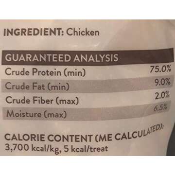 SIMPLY NOURISH Freeze Dried Chicken Dog Treat - 5 Ounce Bag