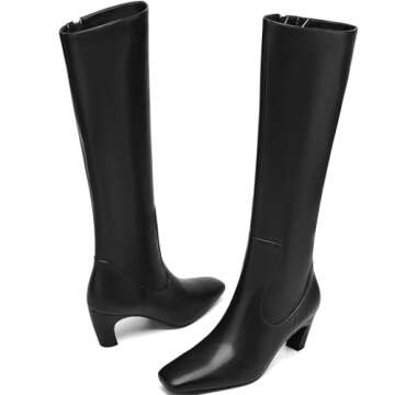 Stylish TEAIEUI Knee High Boots for Women With Comfort