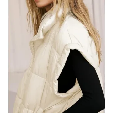 Songling Women's Oversized Puffer Vest for Cozy Winter Wear