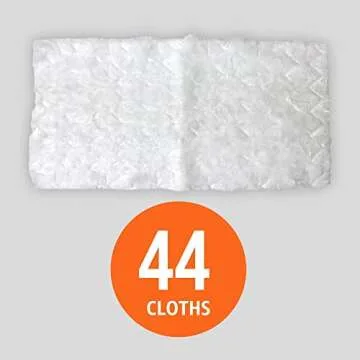 Amazon Basics Quilted Heavy Duty Dry Floor Cloths for Efficient Cleaning - 44 Count