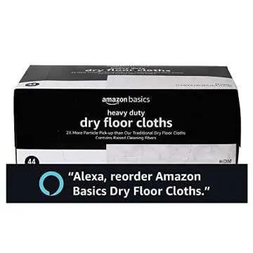 Amazon Basics Quilted Heavy Duty Dry Floor Cloths 44 Count