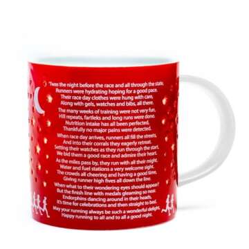 Gone For a Run Twas The Night Before The Race Ceramic Mug | Running Coffee Mug