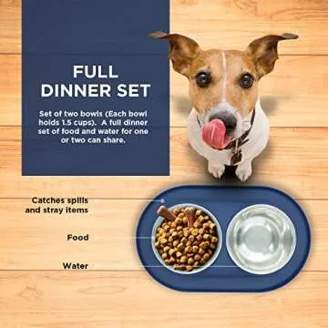 Bonza Spill-Proof Cat and Small Dog Bowls 12 oz