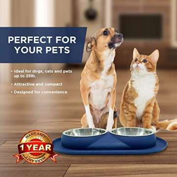 Bonza Spill-Proof Cat and Small Dog Bowls 12 oz