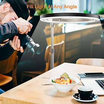 Yoozon 10.2" LED Ring Light with Adjustable Tripod