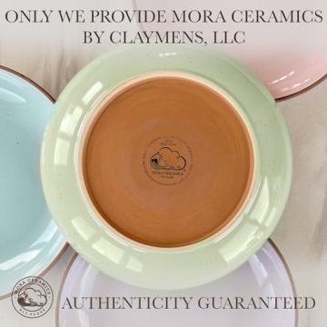 Mora Ceramic Large Pasta Bowls Set of 4 for Stylish Dining