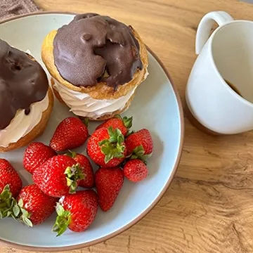 Mora Ceramic Large Pasta Bowls Set of 4 for Stylish Dining