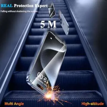 YMHML 3 Pack for iPhone 16 /iPhone 15 Pro/iPhone 15 Screen Protector Tempered Glass, Military Grade HD Clear Film Case Friendly Accessories